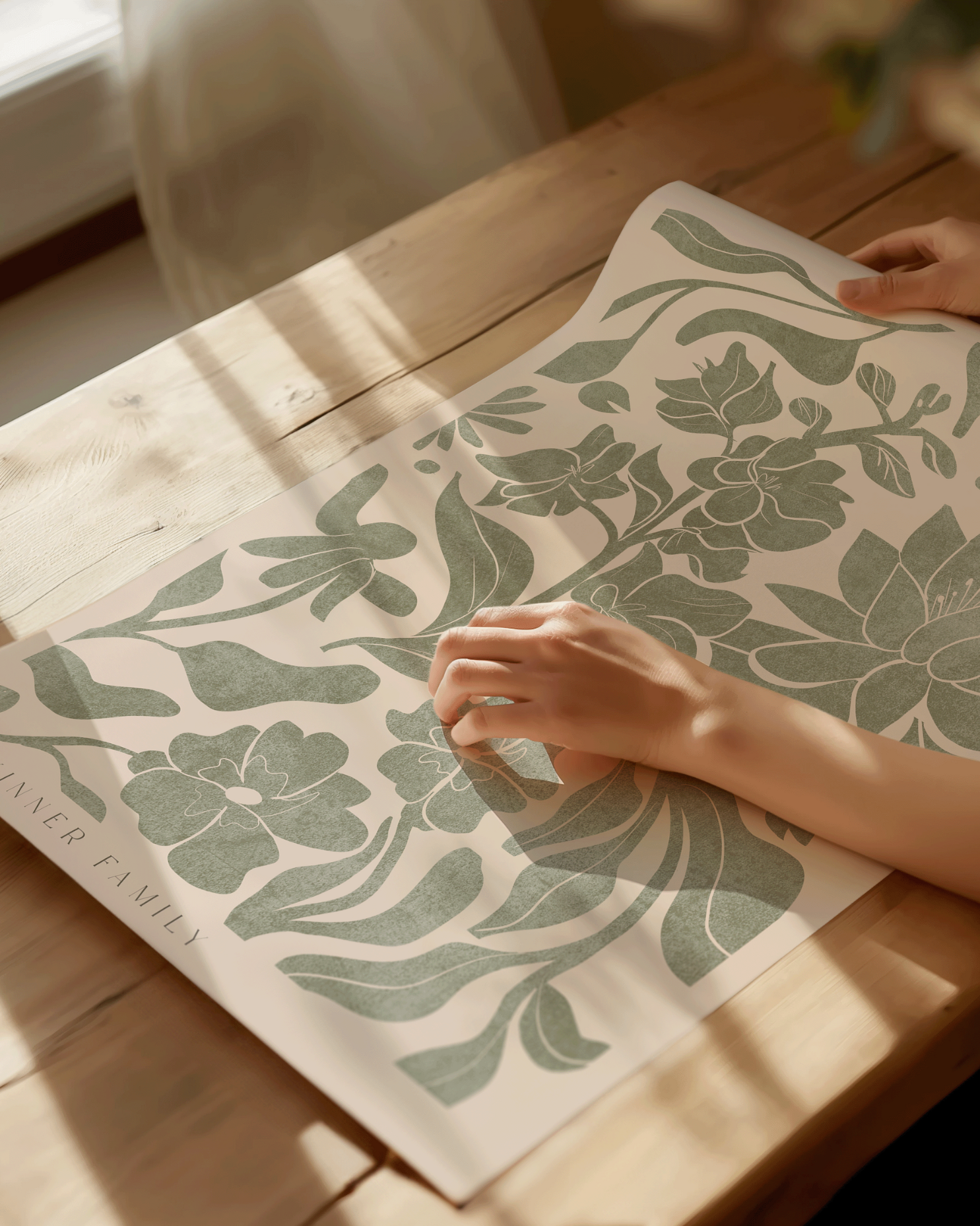Modern Family Flower Illustration