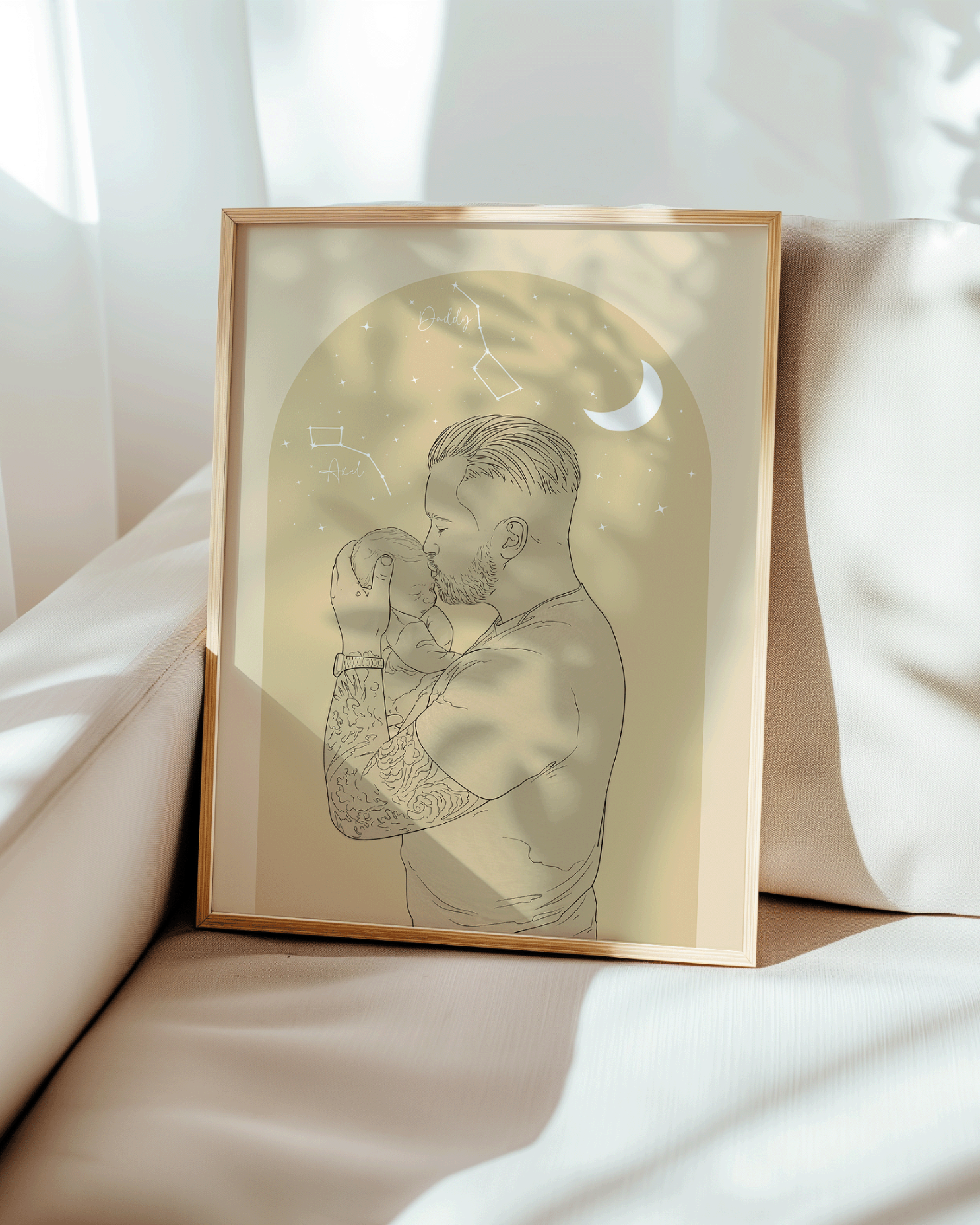 "To the Moon & Back" Constellation Poster