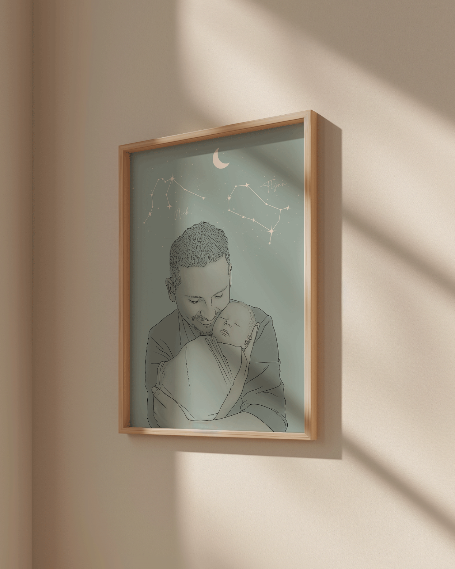 "To the Moon & Back" Constellation Poster