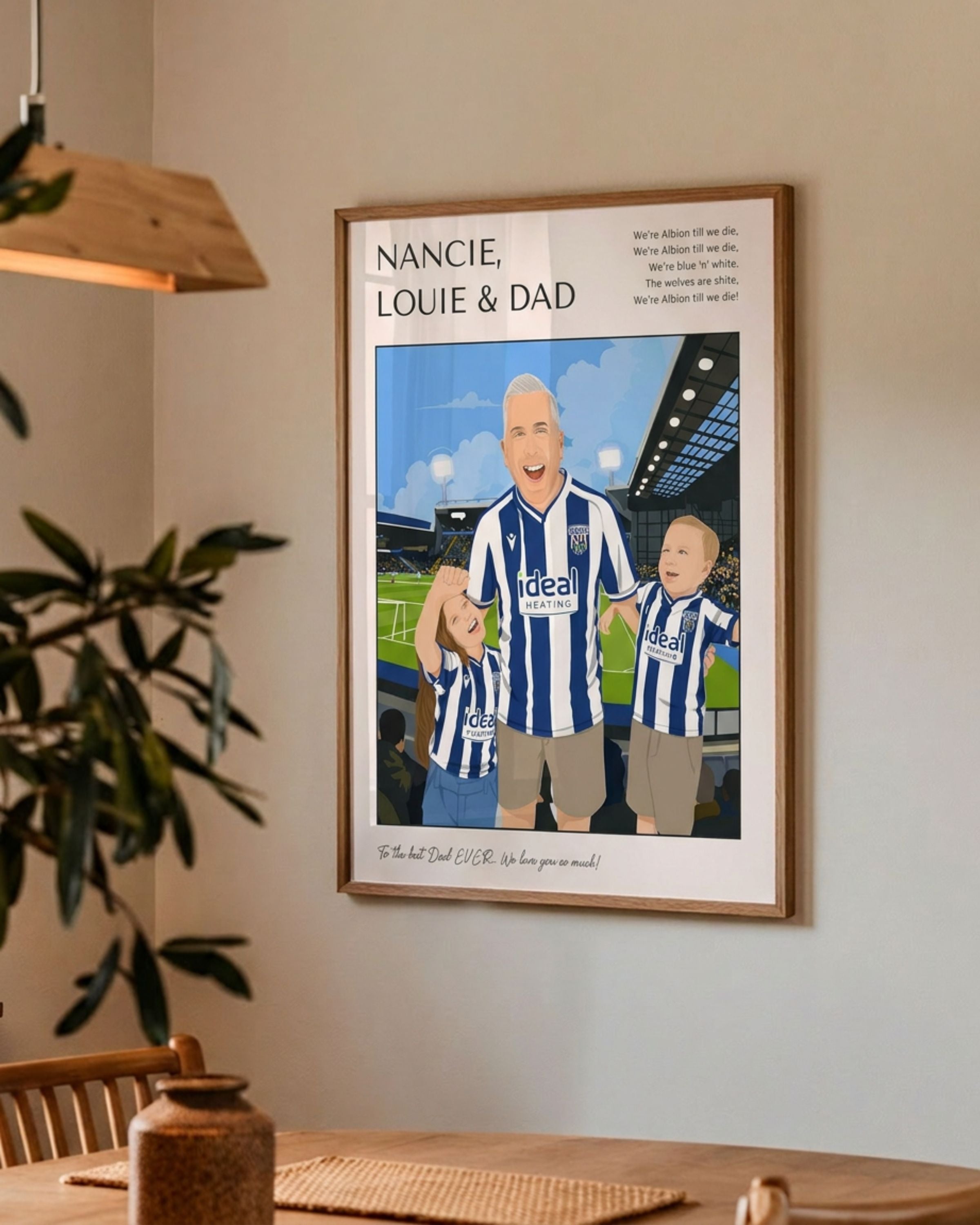 Daddy & Me Football Poster