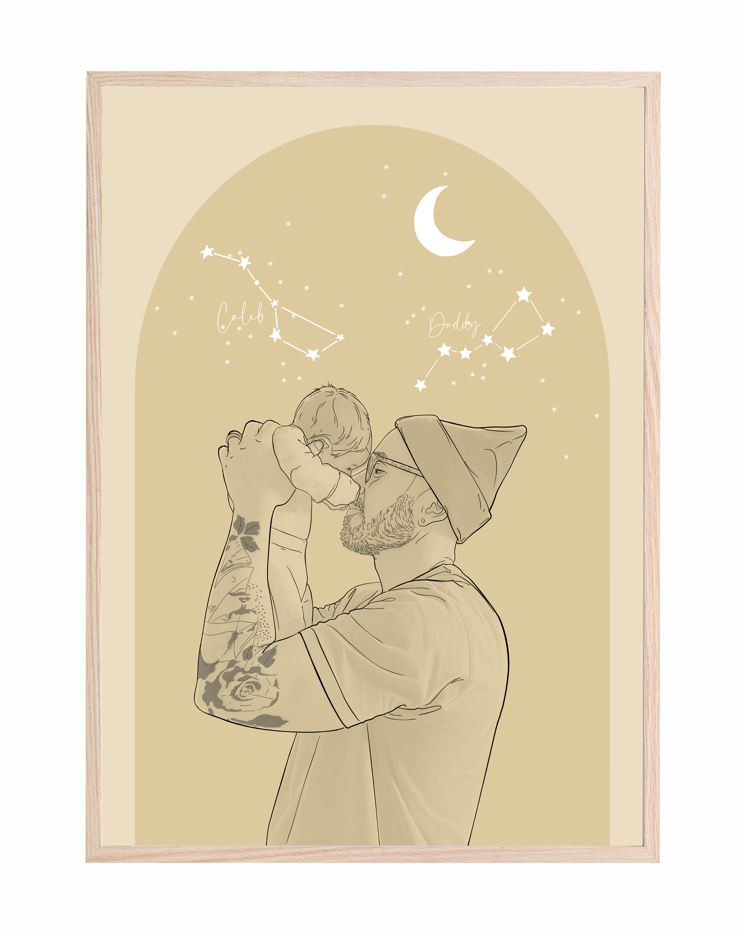 "To the Moon & Back" Constellation Poster