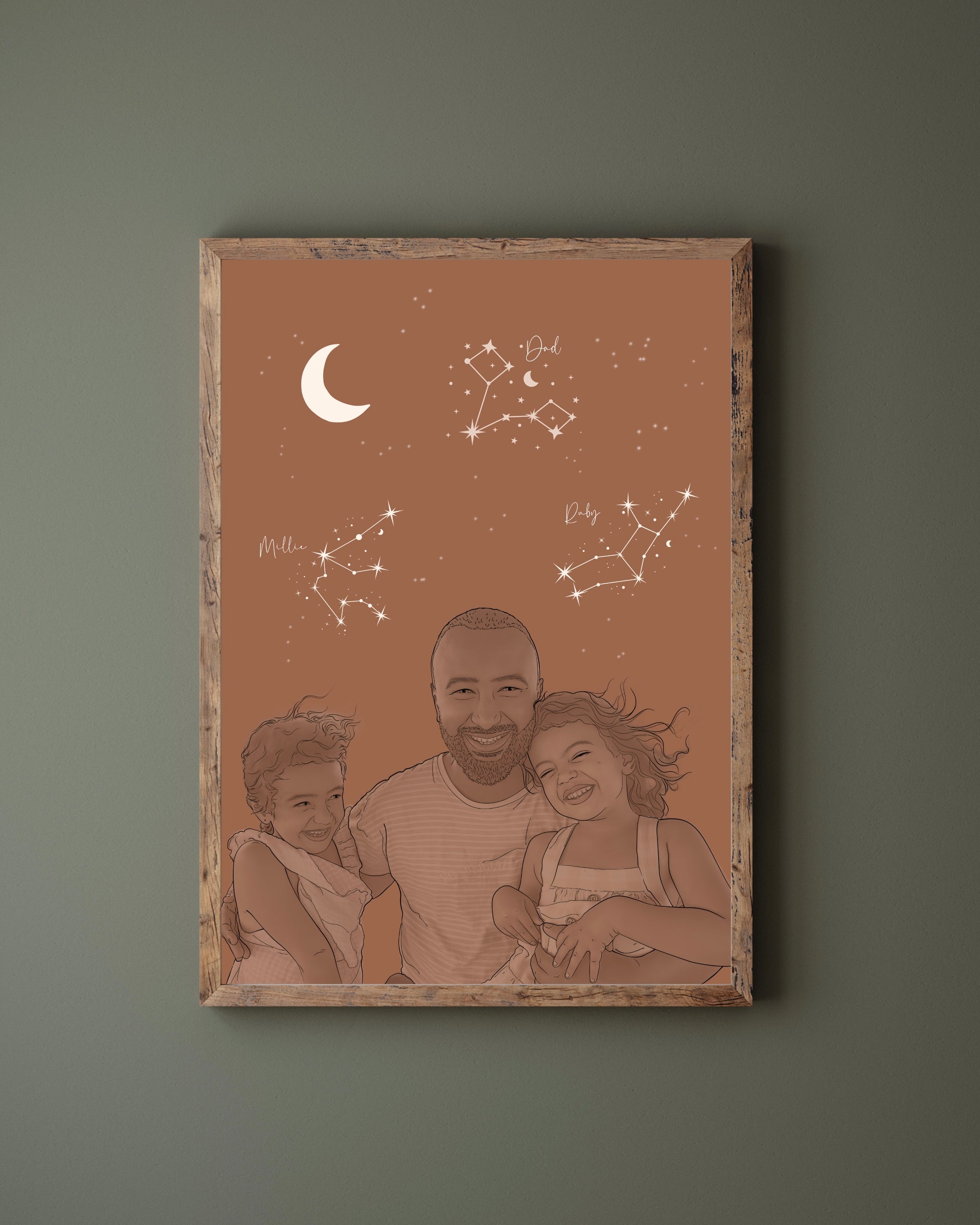 "To the Moon & Back" Constellation Poster