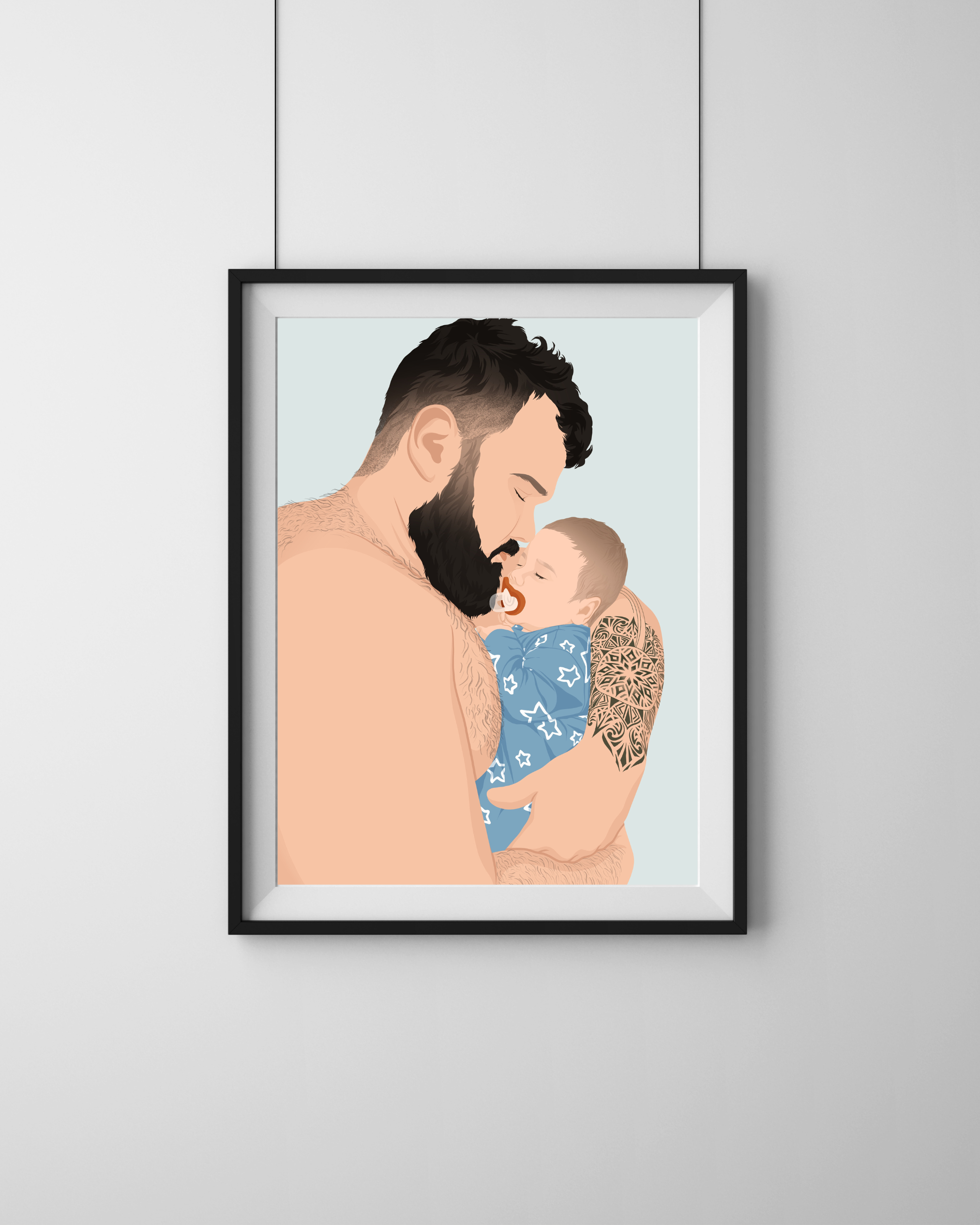 Fatherhood Custom Illustration
