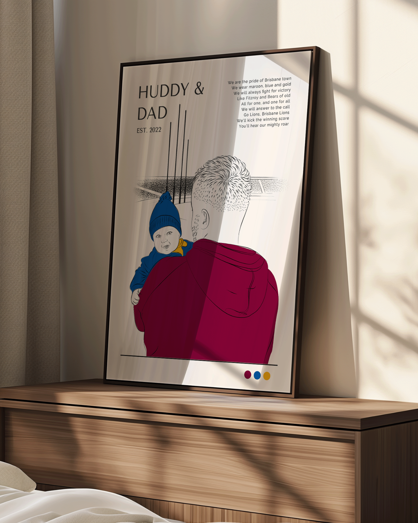 Daddy & Me AFL Footy Poster