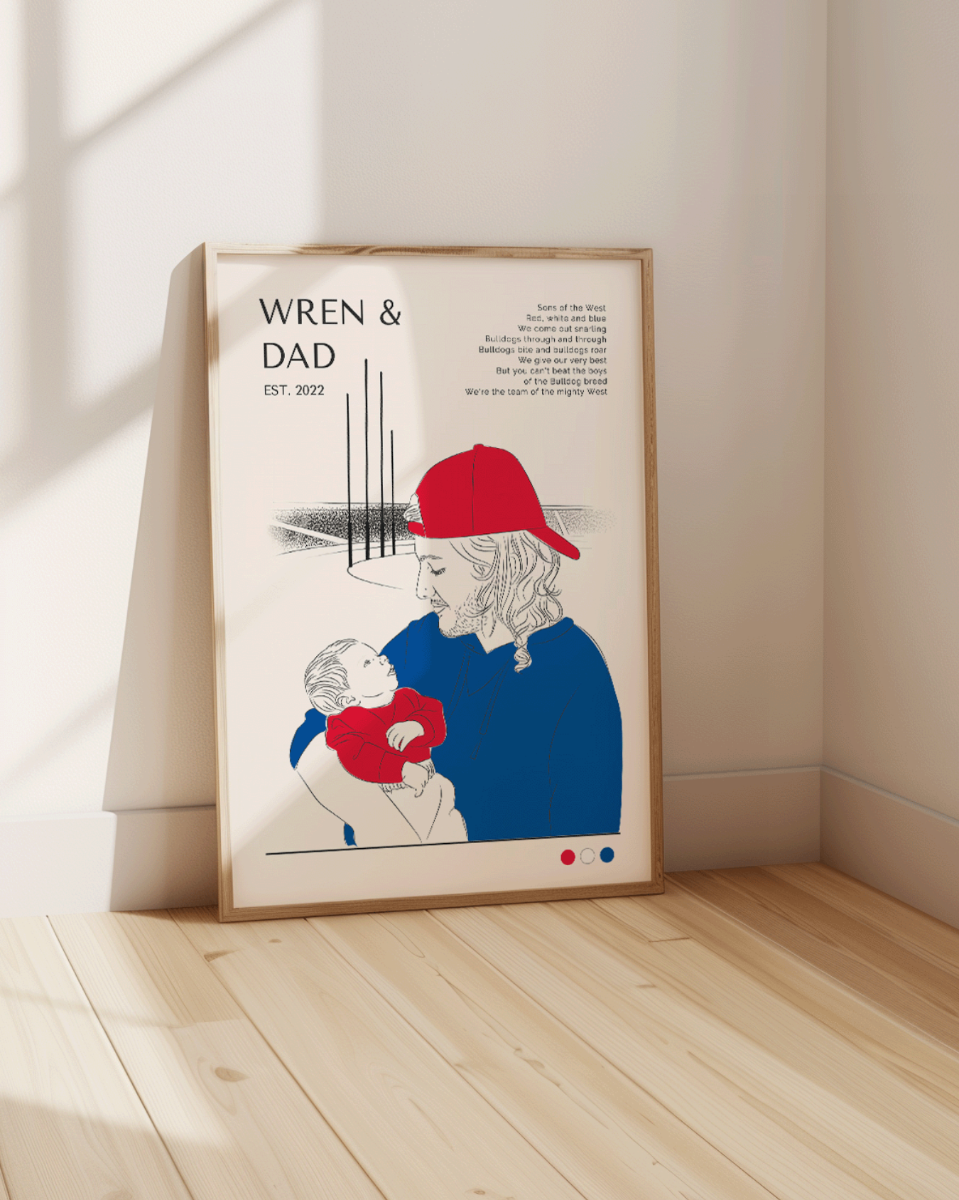 Daddy & Me AFL Footy Poster