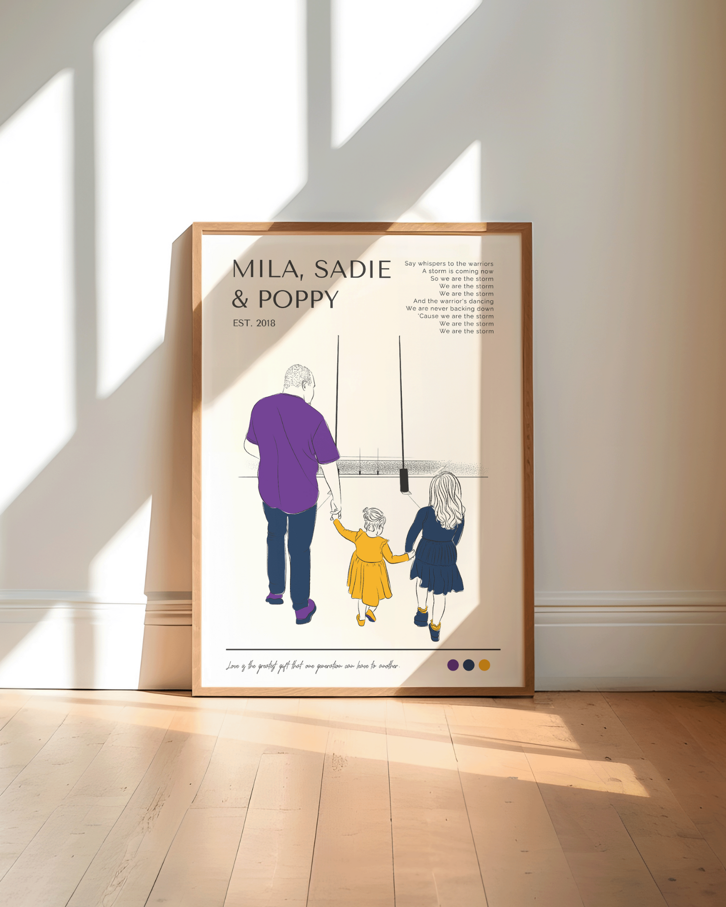 Daddy & Me NRL Rugby Poster