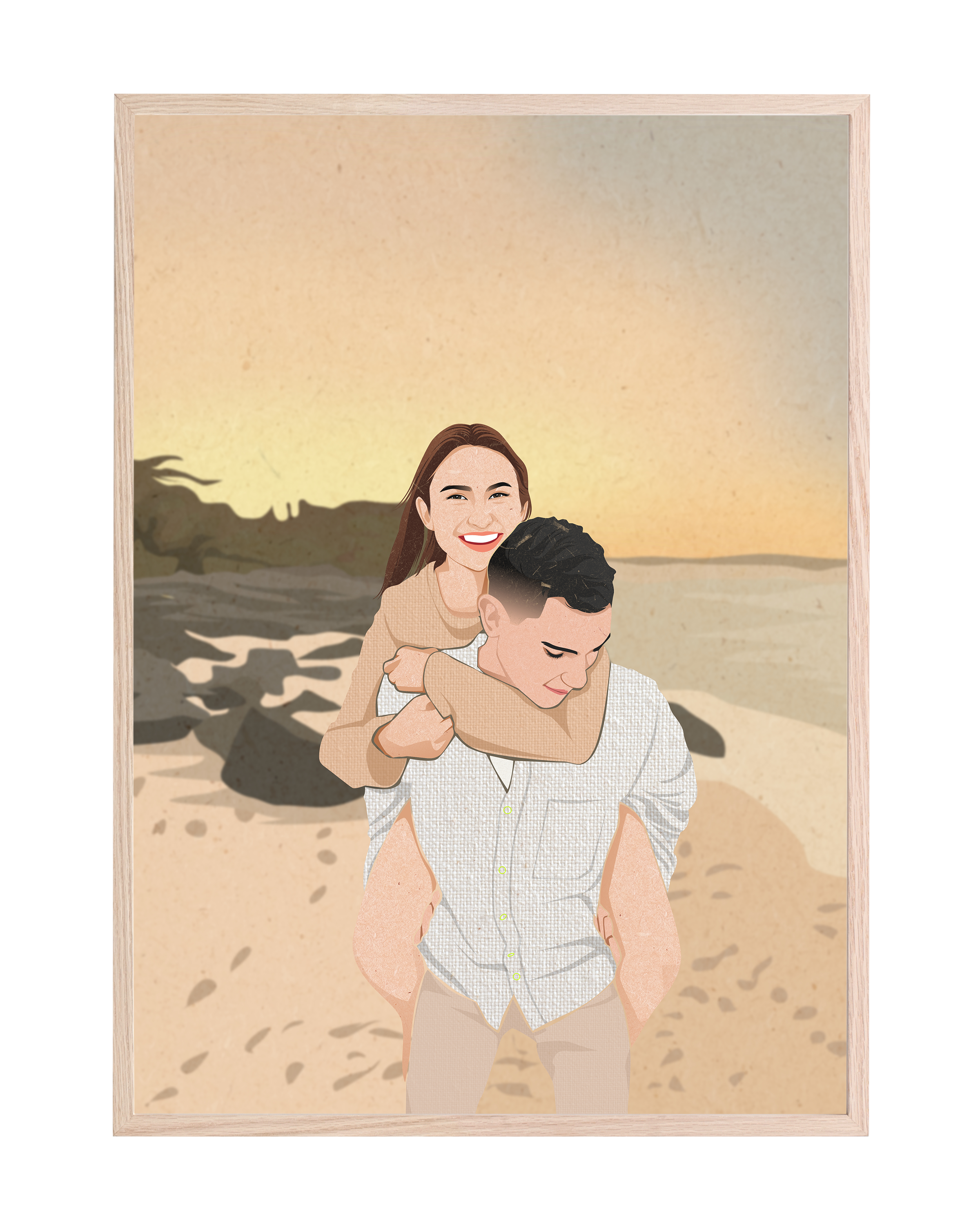 Textured Hand-Drawn Illustration