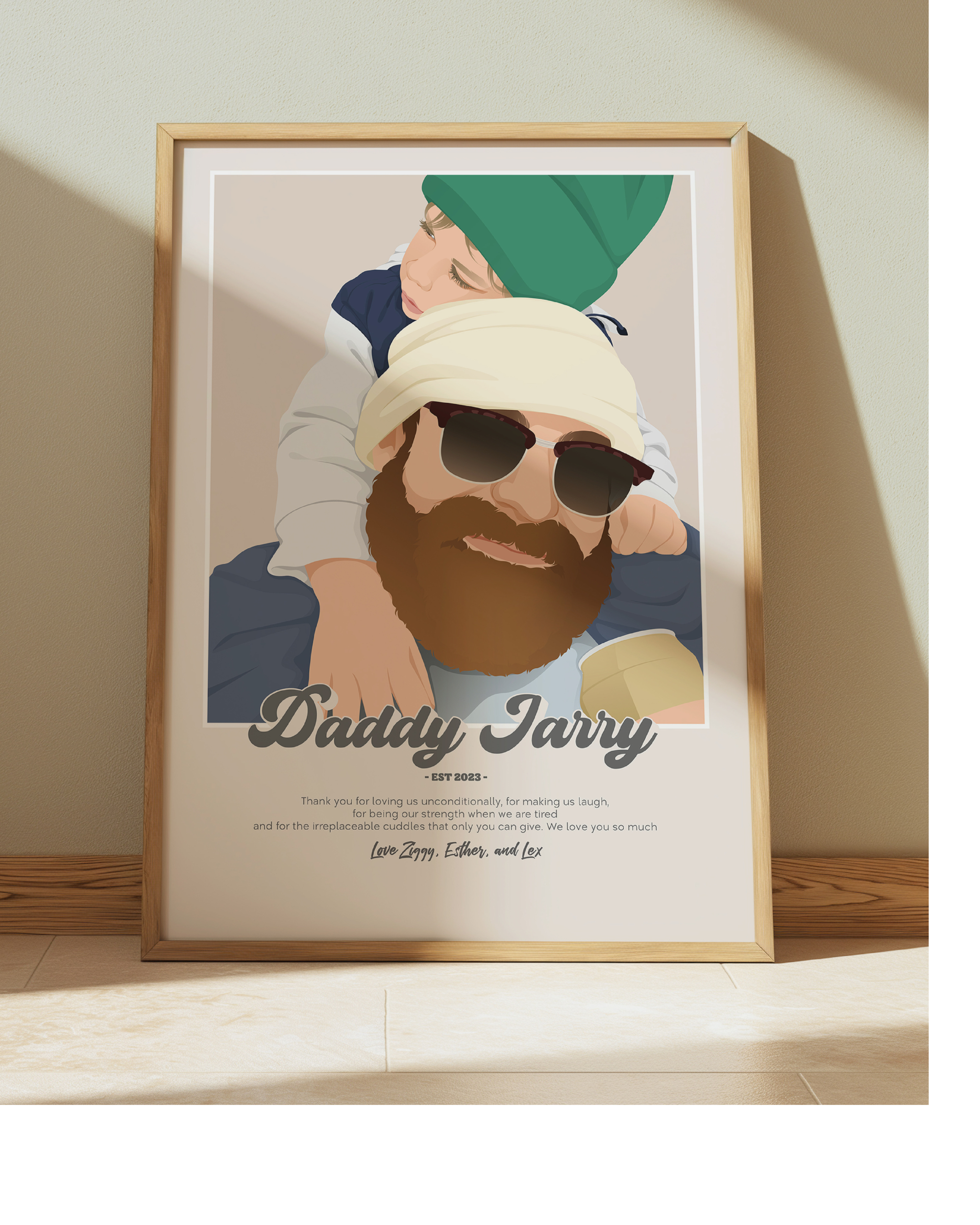 Fatherhood Custom Illustration