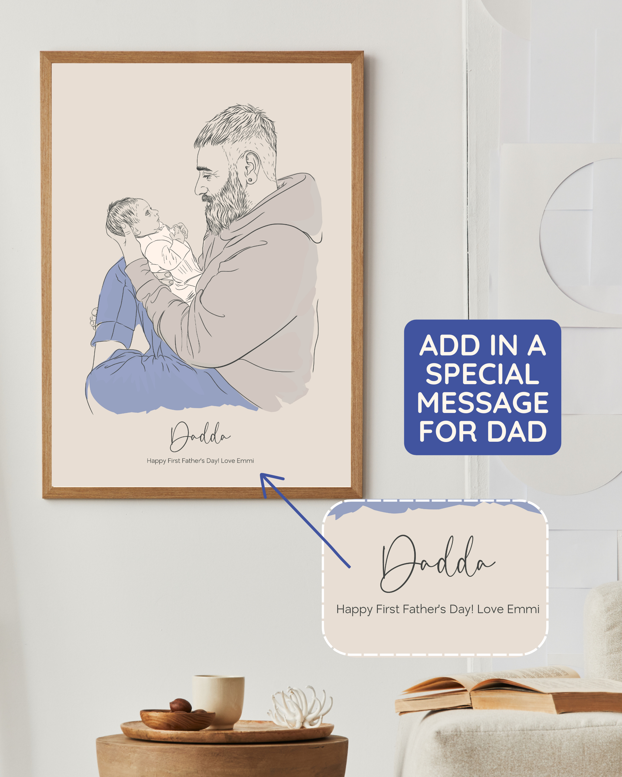 Fatherhood Custom Sketch