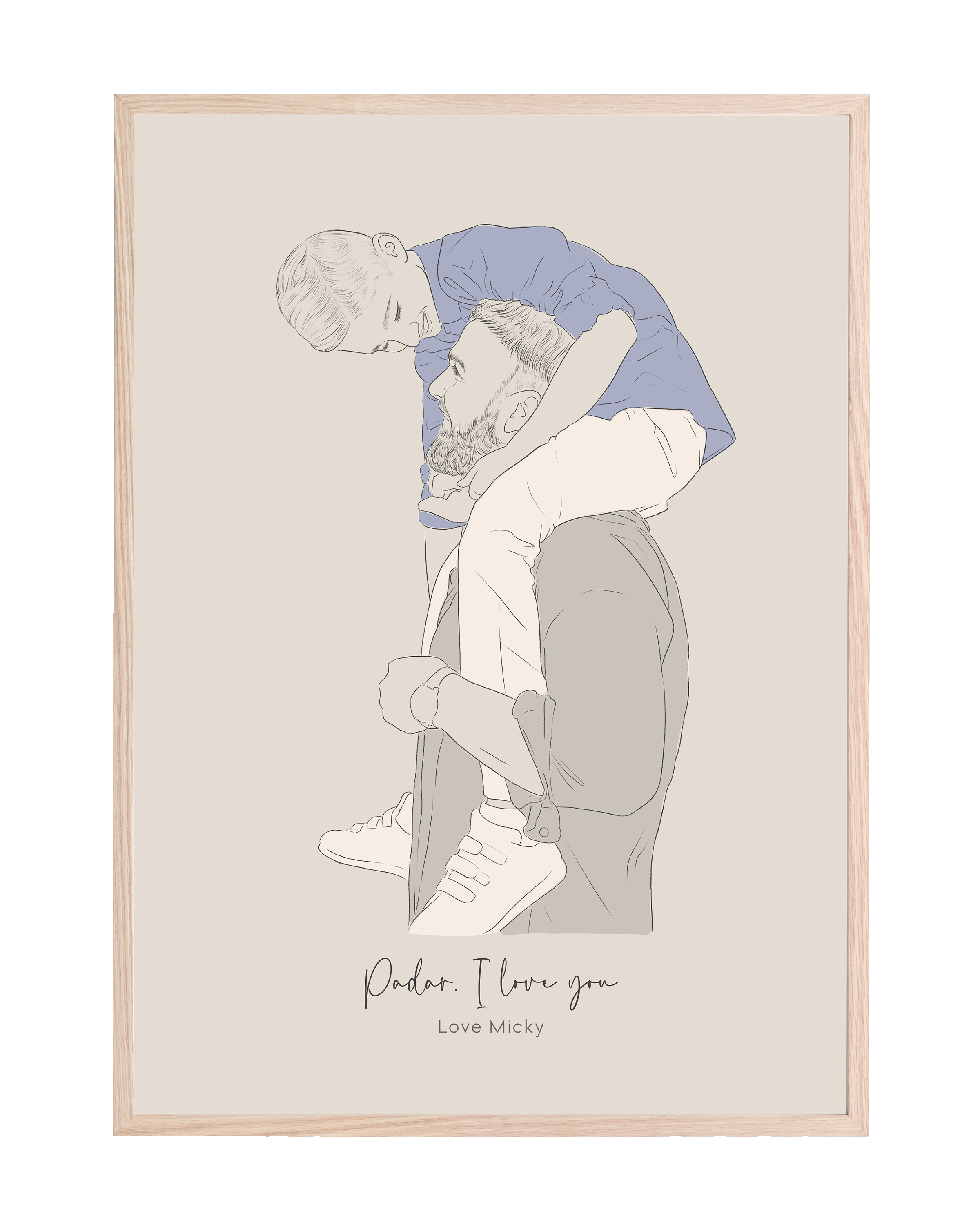 Fatherhood Custom Sketch
