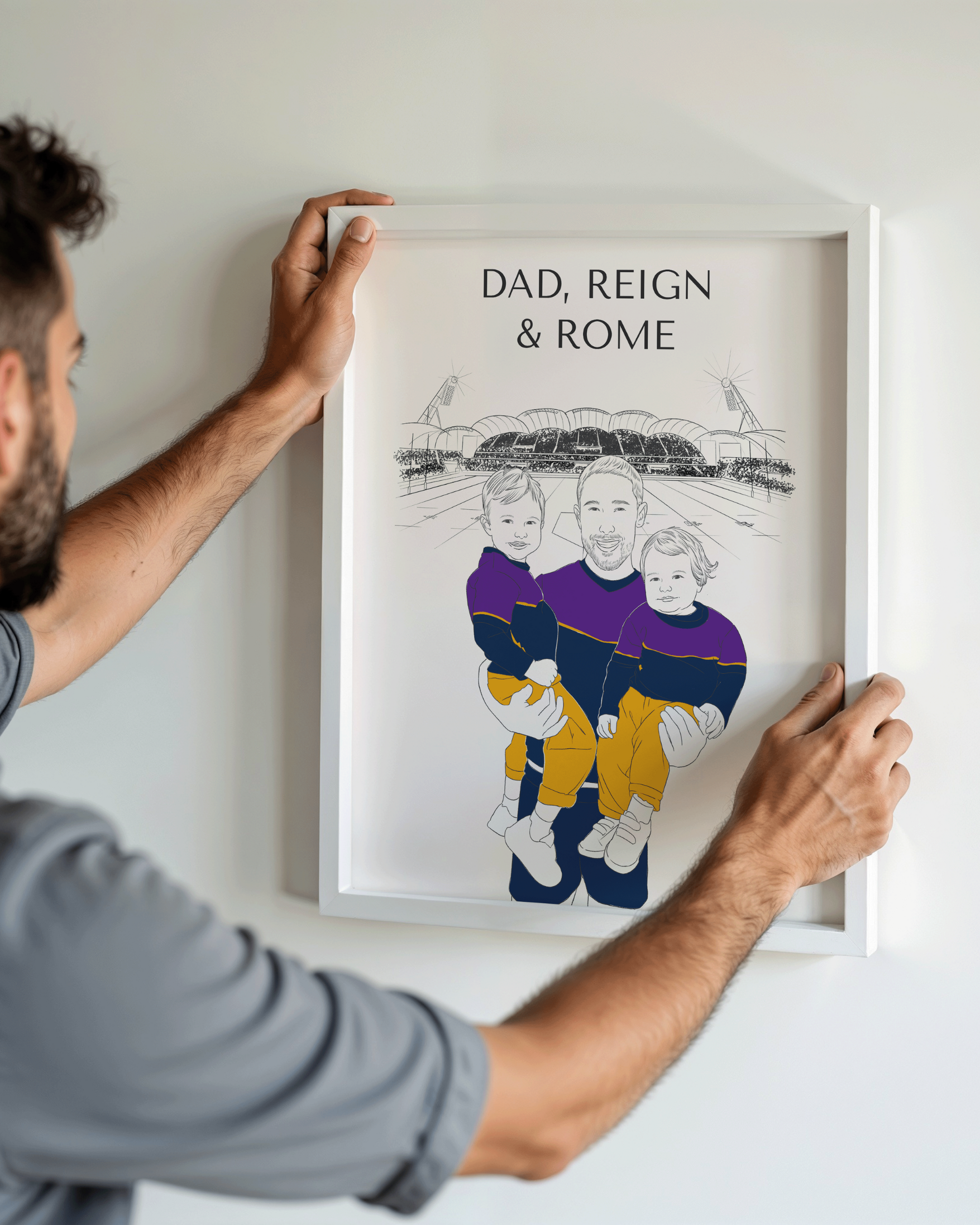 Daddy & Me NRL Rugby Poster