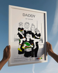 Daddy & Me NRL Rugby Poster