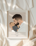 Personalised Father's Day keepsake poster