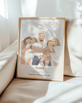 Personalised Father's Day keepsake poster