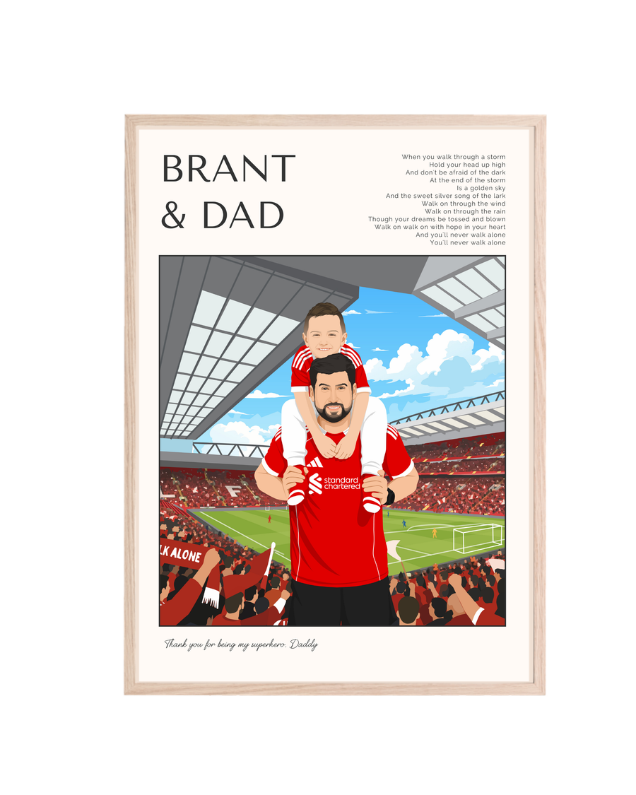 Daddy & Me soccer Poster