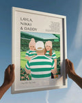 Daddy & Me soccer Poster