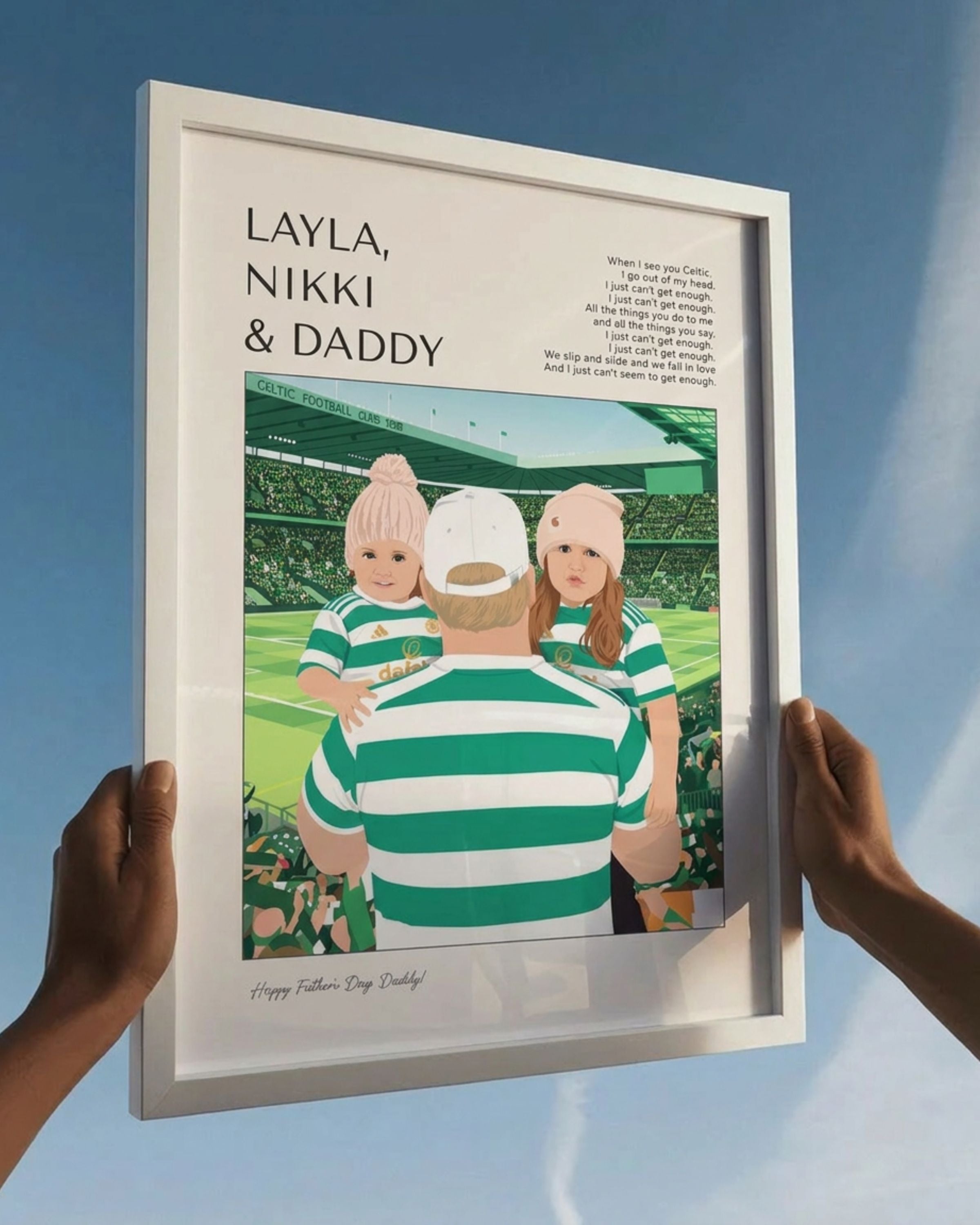 Daddy & Me Football Poster