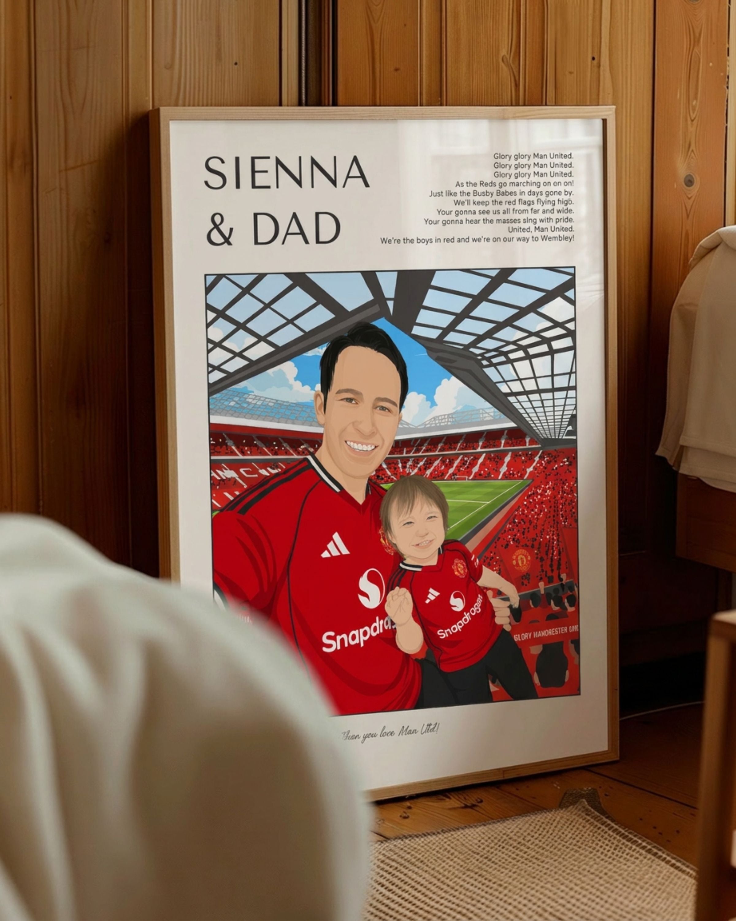 Daddy & Me Football Poster