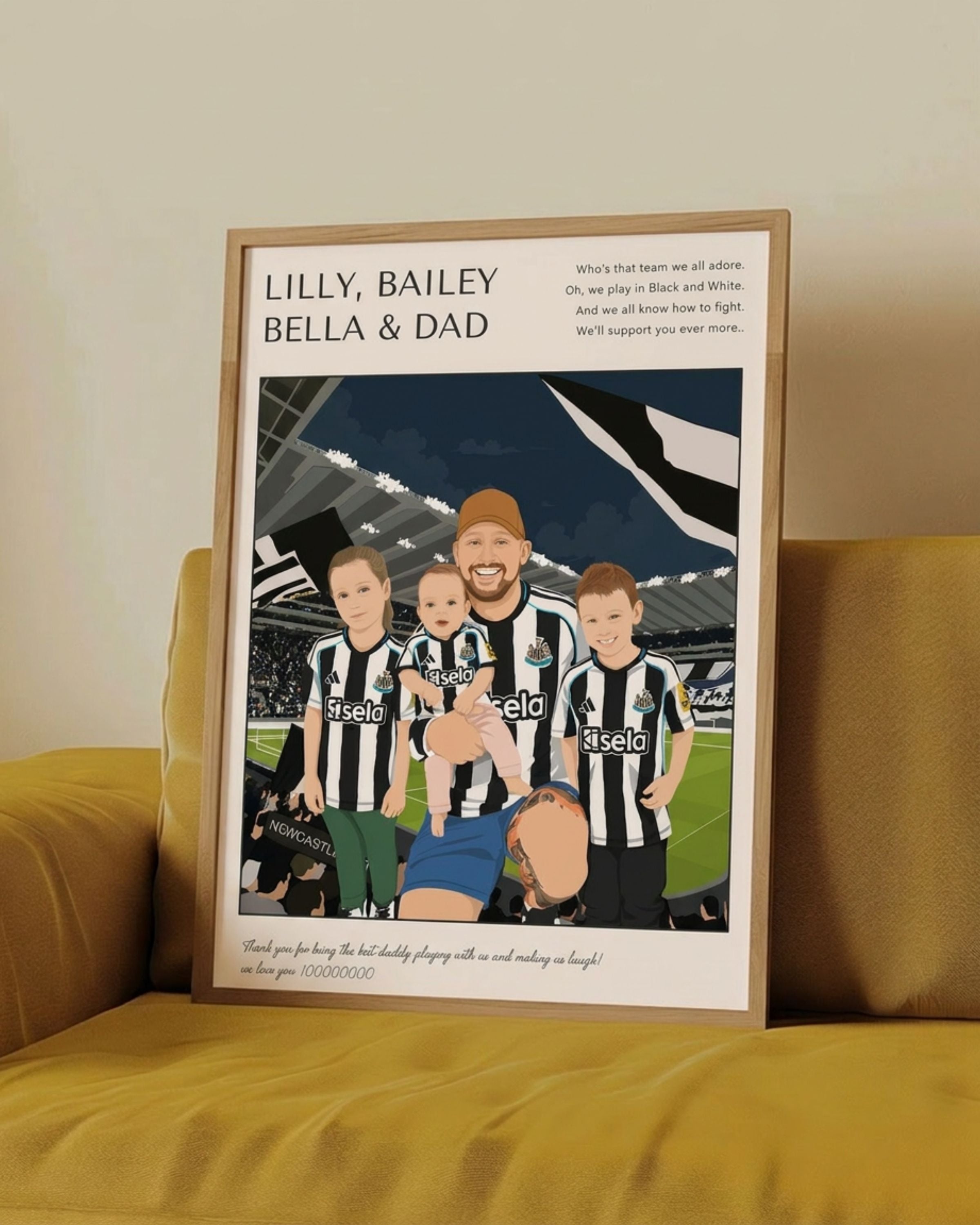 Daddy & Me Football Poster
