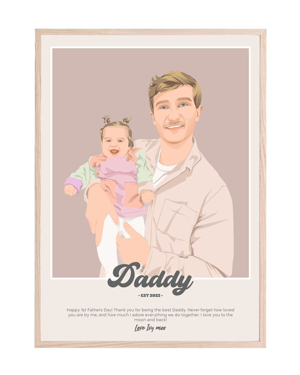 Personalised Dad Poster – The Coco Studio