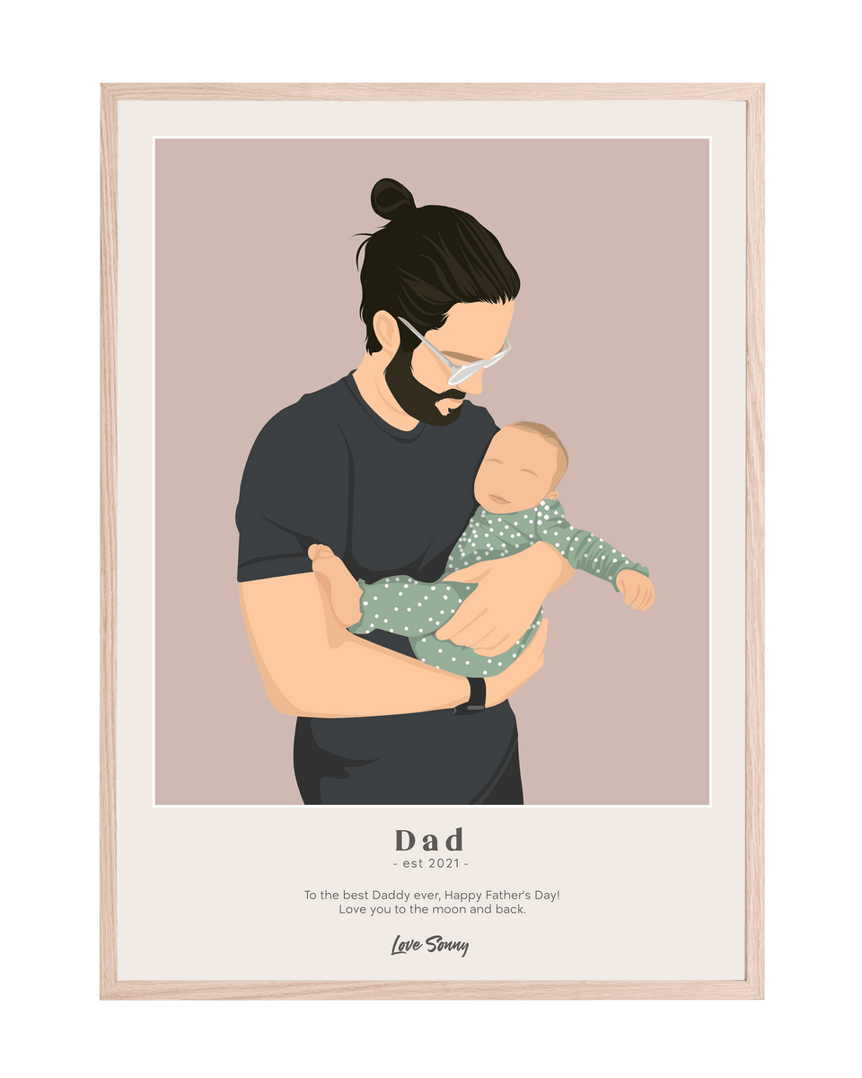 FATHER'S DAY Personalised Dad Poster – The Coco Studio