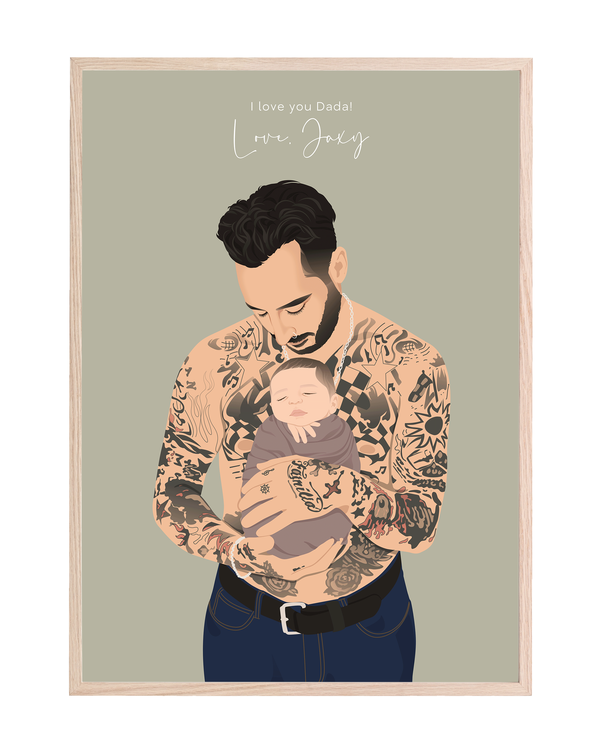 Fatherhood Custom Illustration