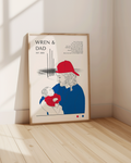 Personalised footy poster by The Coco Studio