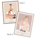 Personalised dad poster, custom Father's Day gift by The Coco Studio