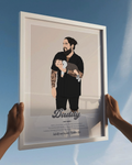 Custom dad print personalised with family names