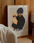 Personalised dad poster by The Coco Studio